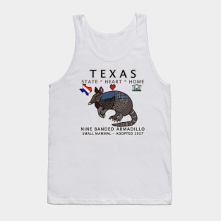 Texas - Armadillo - State, Heart, Home - state symbols Tank Top